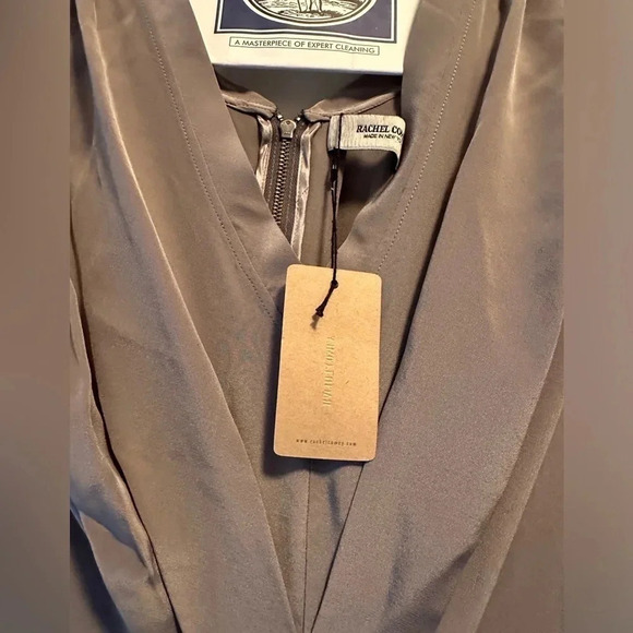 Rachel Comey Courier Dress Grey 100% silk size 2 NWT - Picture 8 of 11